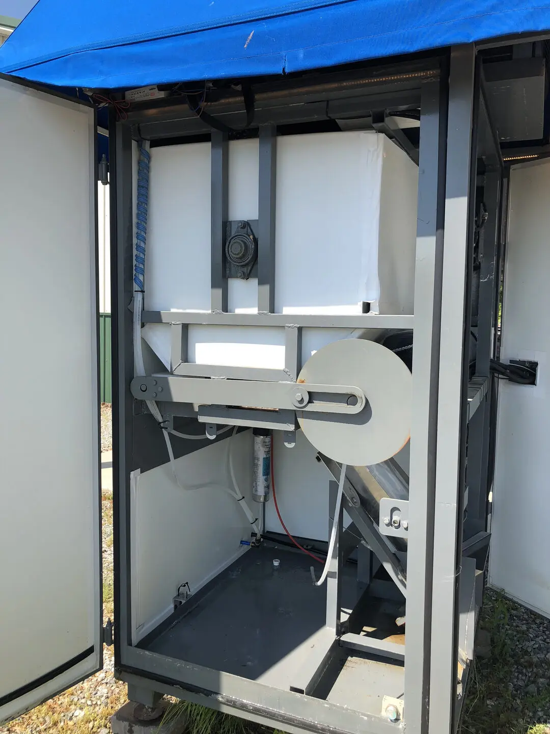 Interior view of a mechanical device