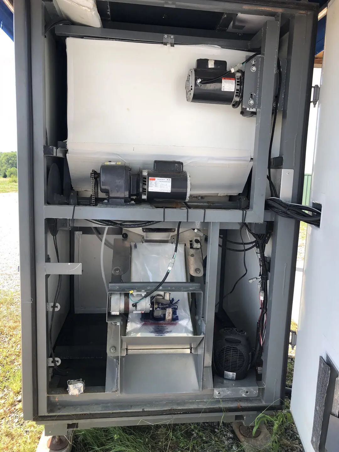 Equipment showing internal components